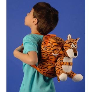 Tag Along Teddy Small Plush Tiger Backpack   Toys & Games   Stuffed