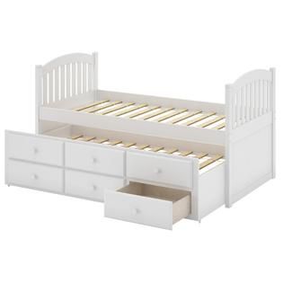 CorLiving  Heritage Place White Painted Solid Wood Twin/Single Trundle