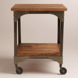 Wood and Metal Aiden End Table
