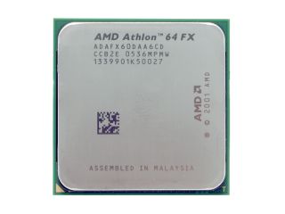 AMD Athlon 64 FX 60 Toledo Dual Core 2.6 GHz Socket 939 ADAFX60DAA6CD Processor   Processors   Desktops