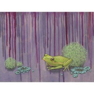 GreenBox Art Lichen to Rain by Kate Halpin Painting Print on Wrapped Canvas