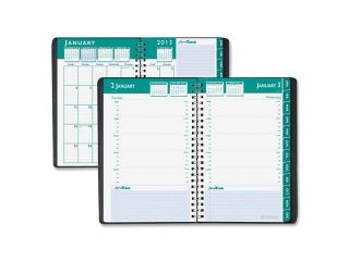 House of Doolittle 298 02 Express Track Daily Appointment Book/Monthly Planner, 5 x 8, Black