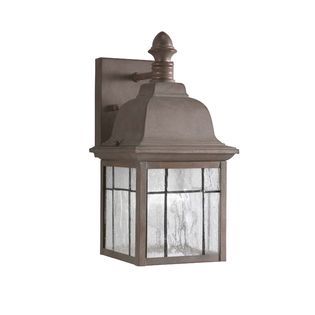 Aztec Lighting 1 Light Outdoor Wall Mount   Olde Brick Finish   Home