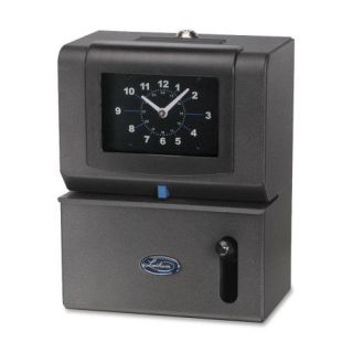 Lathem Time Company Manual Time Clock, Month/Date/Hours/Minute, Charcoal