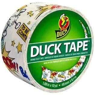 Patterned Duck Tape 1.88X10yd Comic Book   Home   Crafts & Hobbies