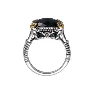 Macs   GSQ with 14K Yellow Gold Overlay Prong Ring