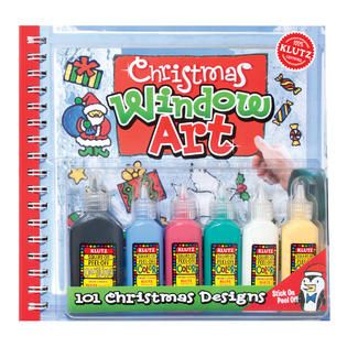 Klutz Press Christmas Window Art Craft Book   Toys & Games   Arts