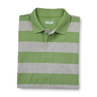 Basic Editions   Mens Big & Tall Pique Polo Shirt   Striped