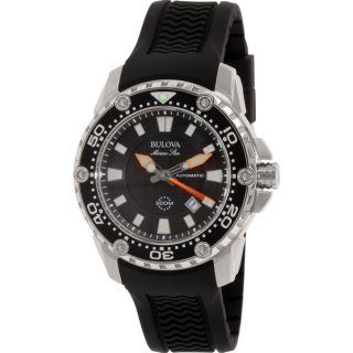 Bulova Mens 98B209 Black Silicone Quartz Watch   17107348  