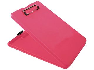 Saunders 00835 SlimMate Portable Desktop, 1" Capacity, Holds 8 1/2w x 12h, Pink