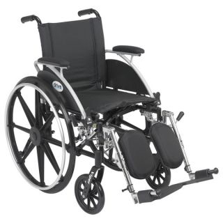 Viper Wheelchair with Flip Back Removable Desk Arms, Elevating Leg