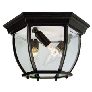 Bel Air Lighting Stewart 3 Light Outdoor Black Incandescent Ceiling Light 4906 BK