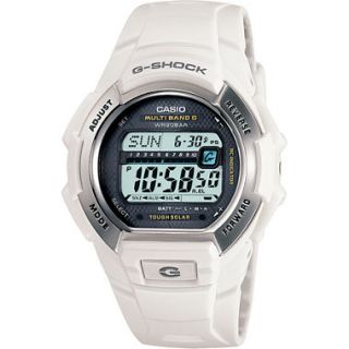 Casio® G Shock Multi Band Atomic Time White Solar Watch