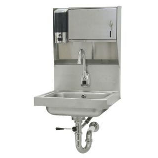17.25 x 15.25 Single Hands Free Hand Sink with Faucet by Advance