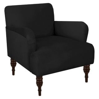 Skyline Accent Chair   Velvet Black