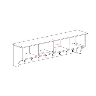 Zipcode™ Design Mackenzie 60 Hanging Entryway 9 Hook Storage Shelf