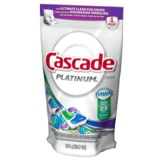 Cascade Platinum ActionPacs Fresh Scent Dishwasher Detergent (20 Count) 003700091177