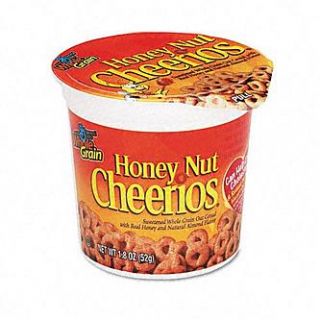 General Mills Honey Nut Cheerios Cereal, 1.8oz Cup, Six per Box