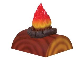 Campfire Night Light Rustic Cabin Decor Cool Bedroom Battery Operated Small Lamp