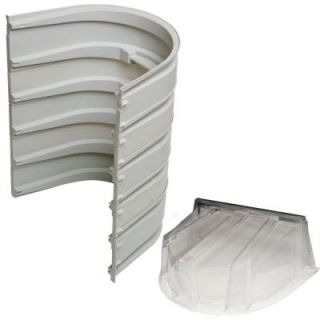 Wellcraft 5600 5 Sections 092 Gray Egress Well with Polycarbonate Dome Cover Bundle 056050918