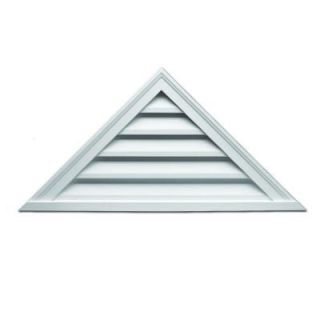 Fypon 60 in. x 17 1/2 in. x 2 in. Polyurethane Functional Triangle Louver Gable Vent FTRLV60X18