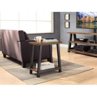 Whalen Furniture Industria End Table, Brown