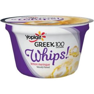 Yoplait? Greek 100 Calories Whips? Lemon Meringue Fat Free Yogurt Mousse 4 oz. Cup