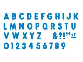 Blue Ready Letters 7In Uppercase