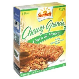 Sunbelt Chewy Granola Bars, Oats & Honey, 8 bars [8 oz (227 g)]