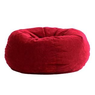 Comfort Research  5 King Fuf Bean Bag Chair in Sierra Red Comfort