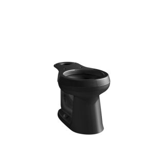 Kohler Cimarron Comfort Height Round Toilet Bowl Only in Black Black