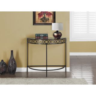 Chocolate Brown Metal Hall Console Accent Table   Shopping