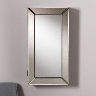 Southern Enterprises Latrice Antiqued Wall Mount Jewelry Mirror   17W x 32.25H in.