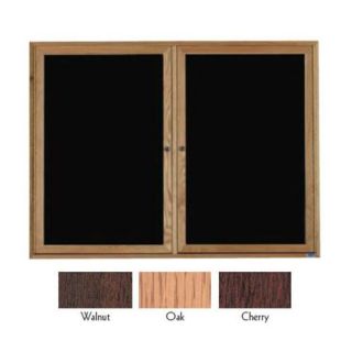 Aarco Products CDC4836 48 inch H Enclosed Changeable Letter Board Cherry Frame