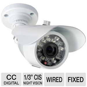 Lorex LBC6040 Weatherproof Indoor/Outdoor Security Camera   1/3 Color Sensor, 600 TVL, 60 Feet Night Vision, White