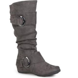 Brinley Co.   Women's Buckle Accent Slouchy Mid Calf Boots