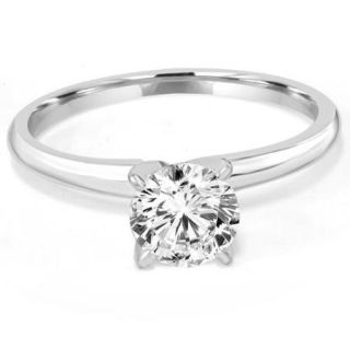 1ct IGI Certified Lab Created Diamond Solitaire Engagement Ring White Gold