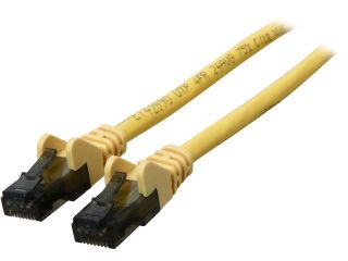 BELKIN A3L980 01 YLW S 1 ft. Cat 6 Yellow Snagless Patch Cable