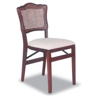 Stakmore French Cane Folding Chair   Cherry (Set of 2)
