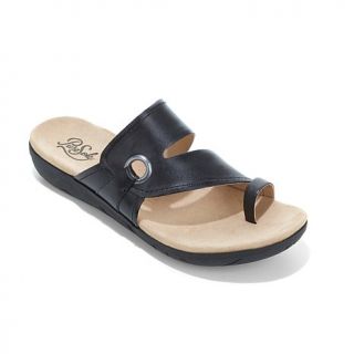 PureSole™ "Jonas" Leather Toe Loop Slide Sandal   7941078