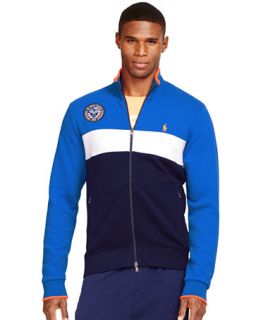 Polo Ralph Lauren US Open Color Blocked Fleece Track Jacket   Hoodies