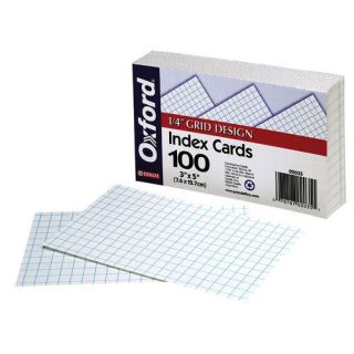 Unruled Index Cards OXF40
