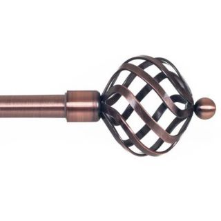 Somerset Home Twisted Sphere Curtain Rod, .75"