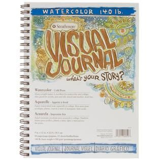 Strathmore Visual Journal Spiral Bound 9X12 140# Watercolor   Home