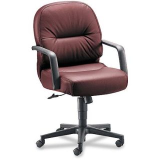 HON Leather 2090 Pillow Soft Series Managerial Mid Back Swivel/Tilt Chair
