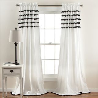 Lush Decor Aria Pom Pom Window Curtain Panel   17485912  