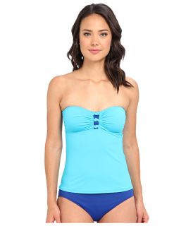 lauren by ralph lauren cocoa beach color block knotted shirred tubini, Clothing,
