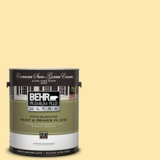 BEHR Premium Plus Ultra 1 gal. #P280 2 Gold Thread Semi Gloss Enamel Exterior Paint 585001