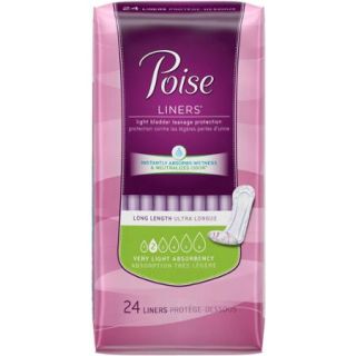 Poise Incontinence Panty Liners, 24 count