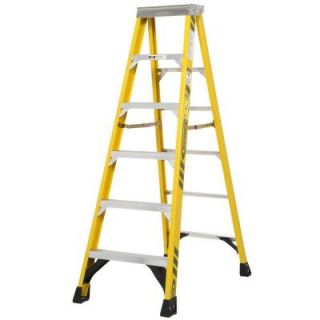 Werner 6 ft. Fiberglass Step Ladder with 375 lb. Load Capacity Type IAA Duty Rating FIAA06